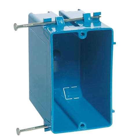 blue electrical boxes drywall depth|standard for electrical box installation.